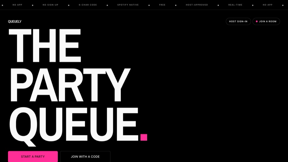 Queuely - Web app de file d'attente musicale pour soir&eacute;es